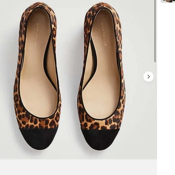 Ann Taylor Odelia Haircalf Cap Toe Pump Leopard Size 7 - Picture 3 of 8